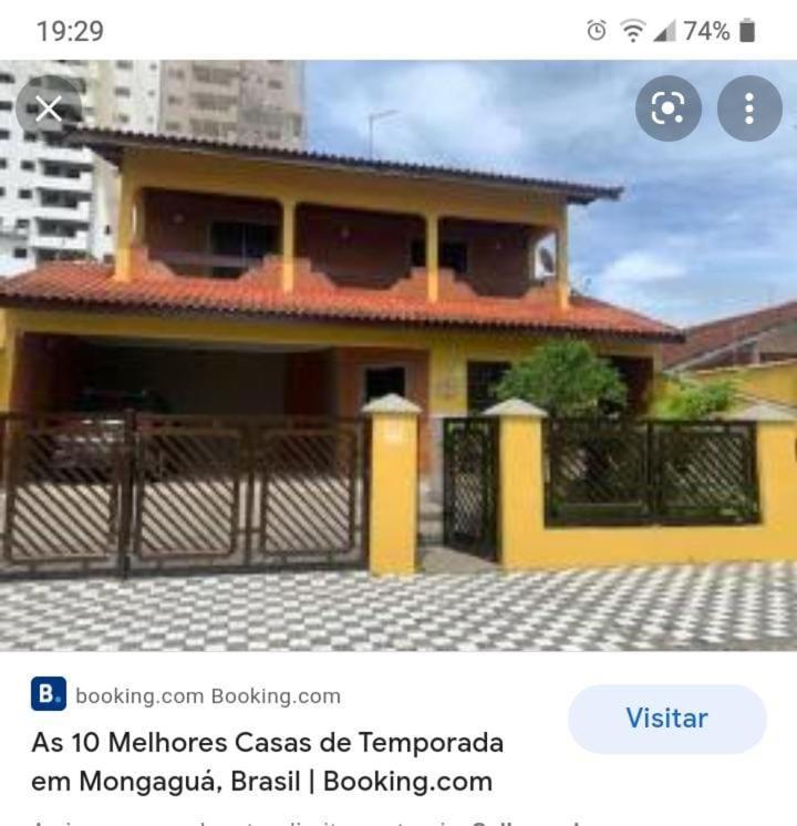 Lindo Sobrado Amarelo -Proximo A Praia Mongagua Bagian luar foto