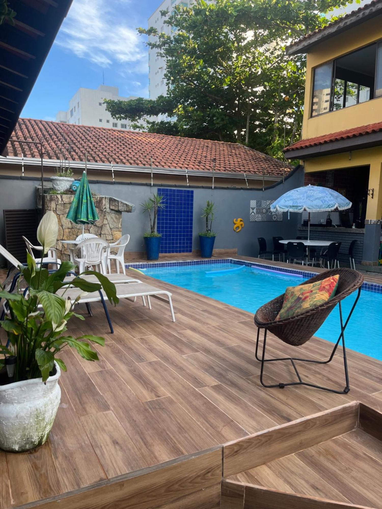 Lindo Sobrado Amarelo -Proximo A Praia Mongagua Bagian luar foto